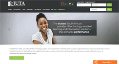 Desktop Screenshot of juta.co.za