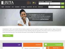 Tablet Screenshot of juta.co.za